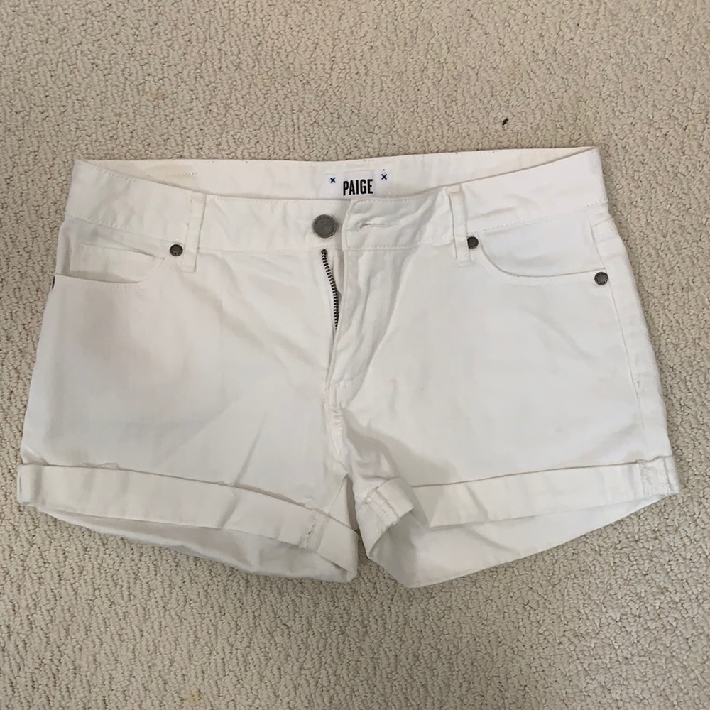 Paige Jimmy Denim Cut-off Shorts